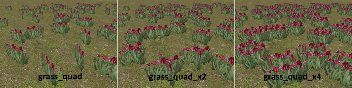 Bundled grass models
